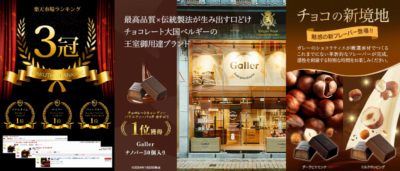 Galler ガレー チョコレート ギフト缶 ナノバー50個入（チラシ）
